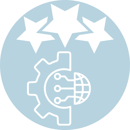 Grafische Darstellung als Symbol für Qualitätsmanagementsystem QMS 9001 17025 13485 Schwerpunkt Digitalisierung im QM