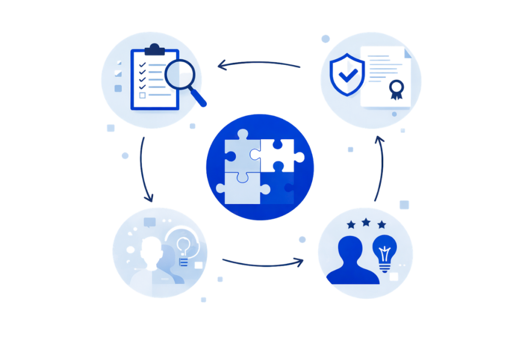 Grafische Darstellung für Insights Qualitätsmanagement und Regulatory Affairs
