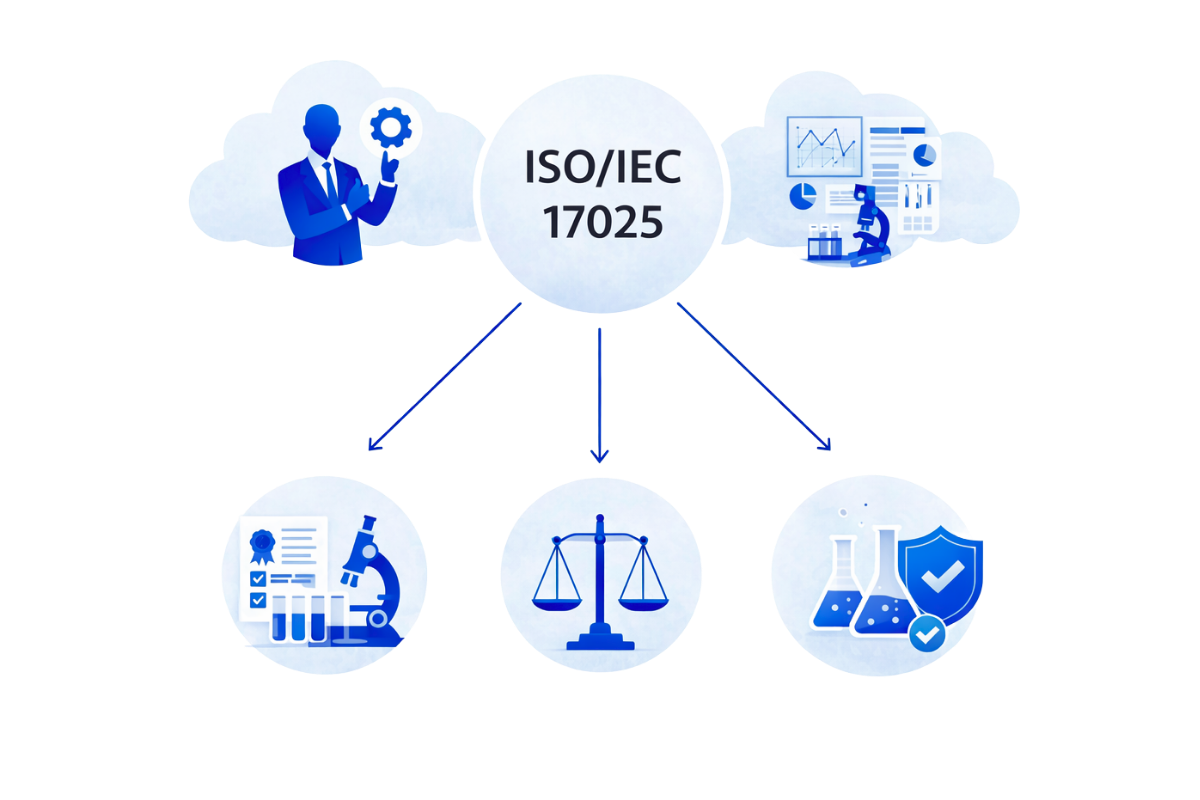Grafische Darstellung zur ISO/IEC 17025