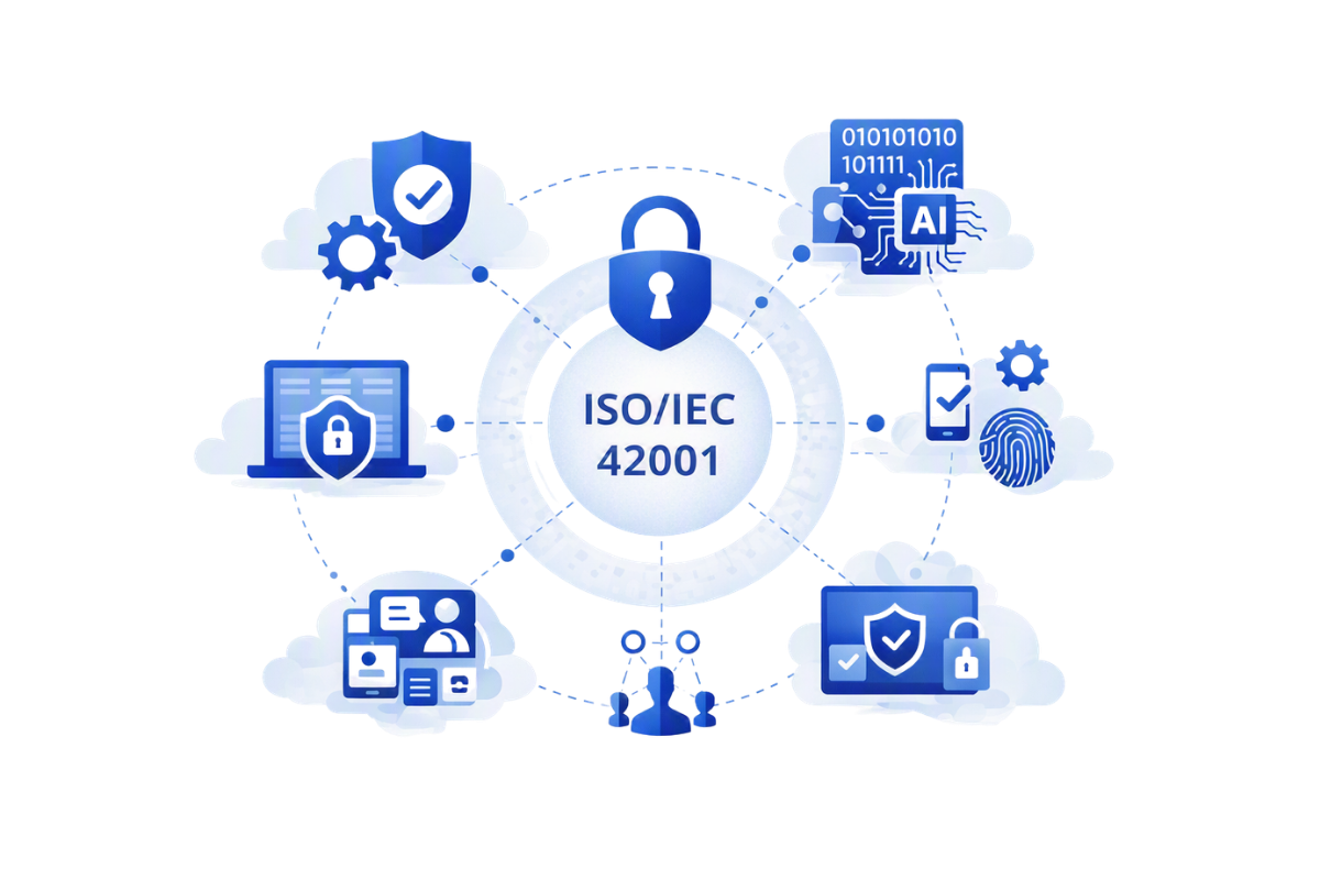 Grafische Darstellung zur ISO/IEC 42001
